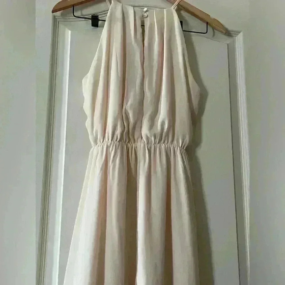 Forever 21 Ivory Dress, Lined, Women’s Size Small Open Back - Picture 8 of 13